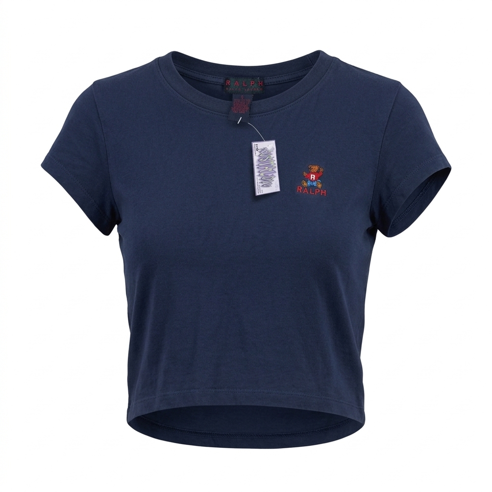 rare Ralph Lauren baby tee with embroidered teddy bear logo